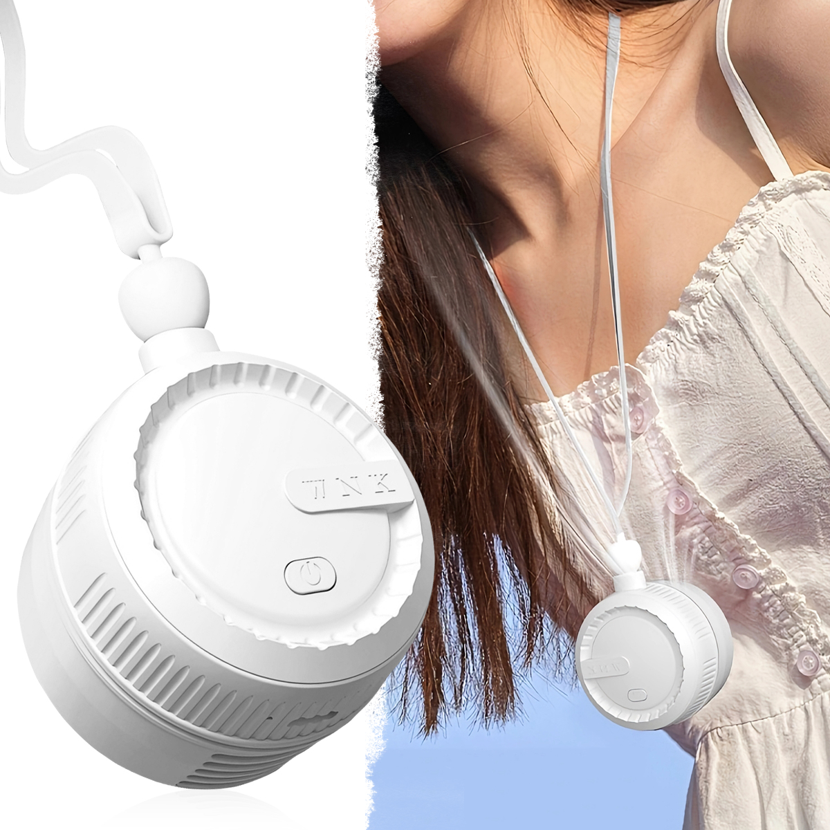 Outdoor Camping Ventilator - USB Rechargeable Neck Fan Bladeless Hands
