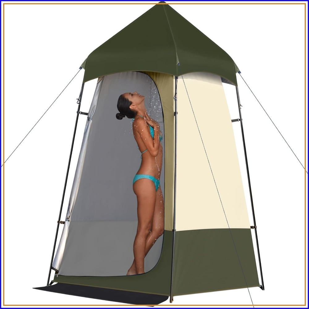Outdoor Camping Toilet Tent - 6.9 FT Portable Camping Shower Tent