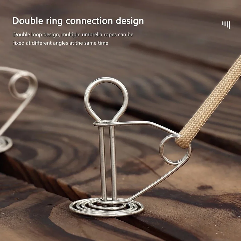 Outdoor Camping Decke - Stainless Steel Octopus Deck Peg Portable