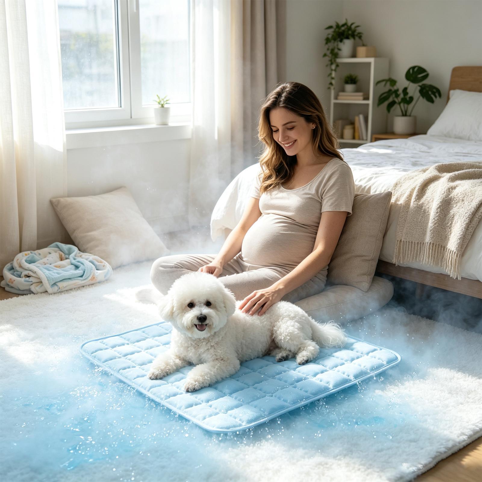Outdoor Camping Dog Bed - Pet Cooling Pad Breathable Anti-Slip Summer