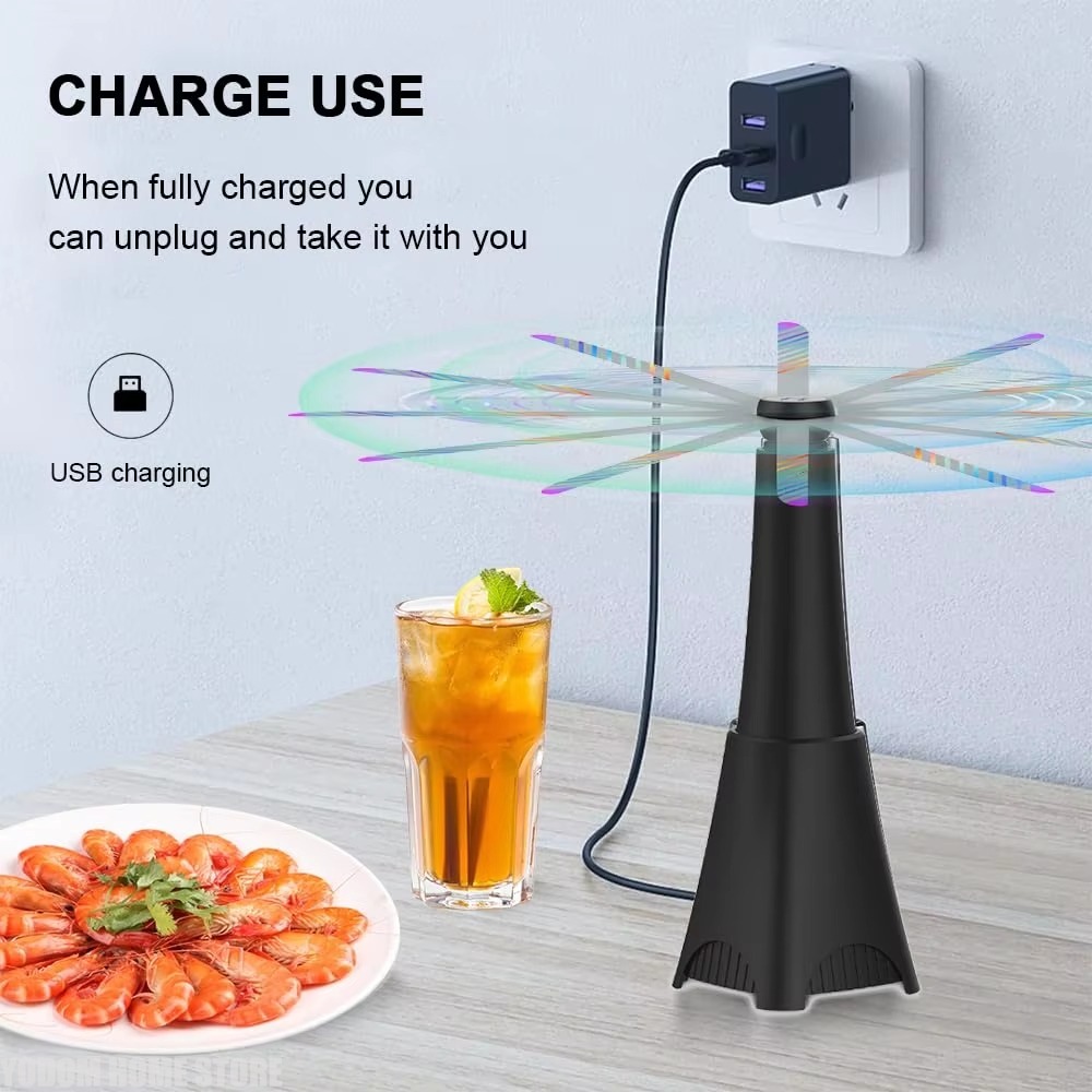 Outdoor Camping Table - Fly Fans for Tables Portable Table/Hang