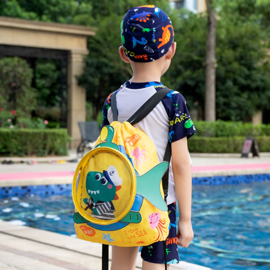 Dry Bag Waterproof - Children's swimming bag, cute cartoon backpack