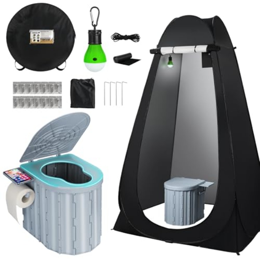 Portable Camping Toilet with P - Outdoor Camping Toilet Tent 리뷰 및 가격