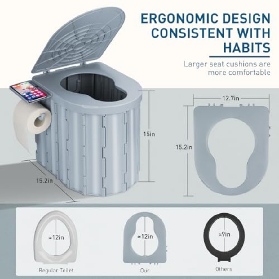 Portable Camping Toilet with P - Outdoor Camping Toilet Tent 리뷰 및 가격