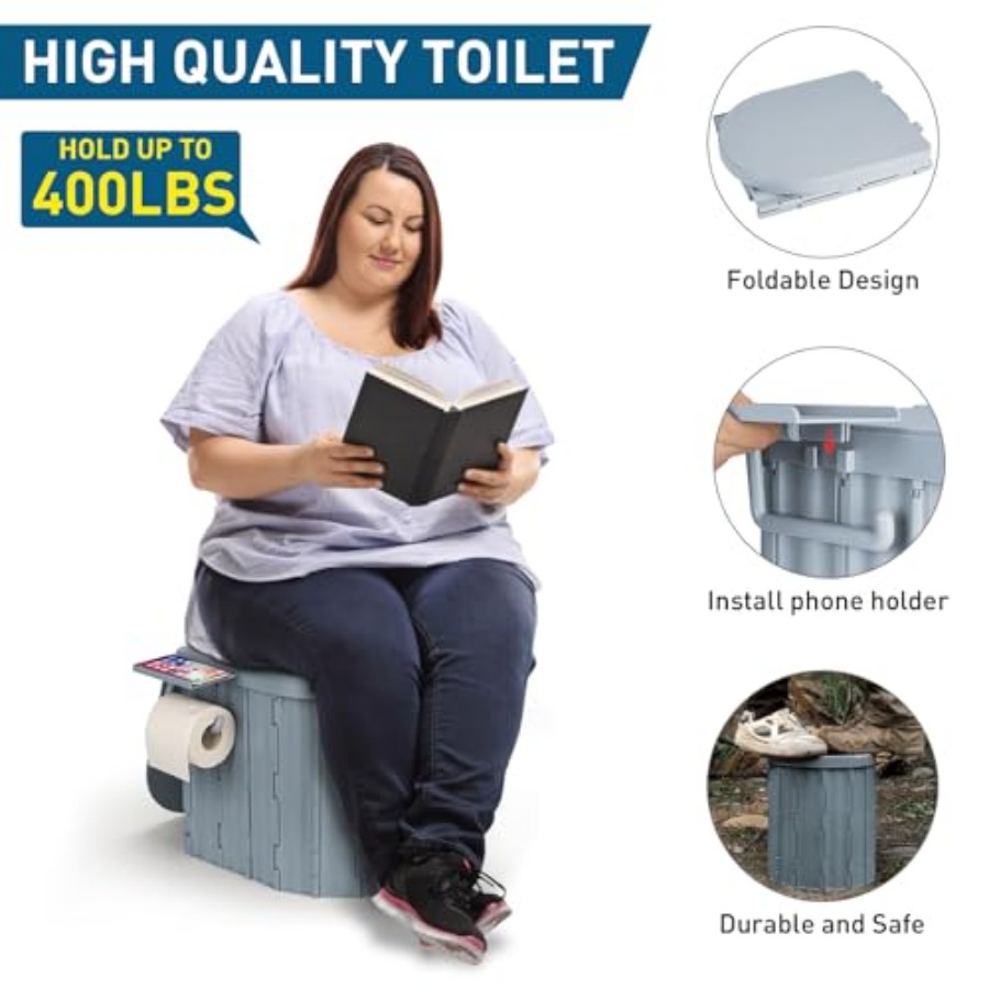 Portable Camping Toilet with P - Outdoor Camping Toilet Tent 리뷰 및 가격
