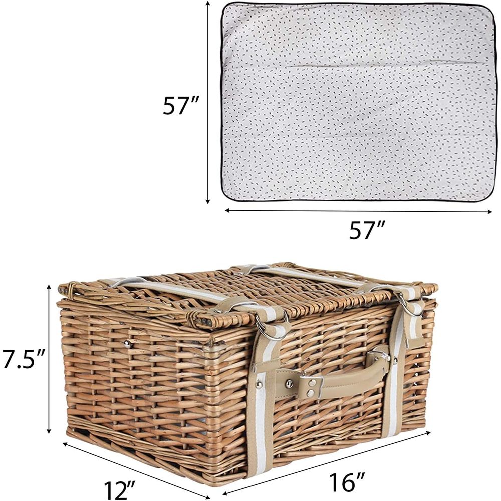 Picnic Basket Set for 2 with I - Outdoor Camping Set 리뷰 및 가격