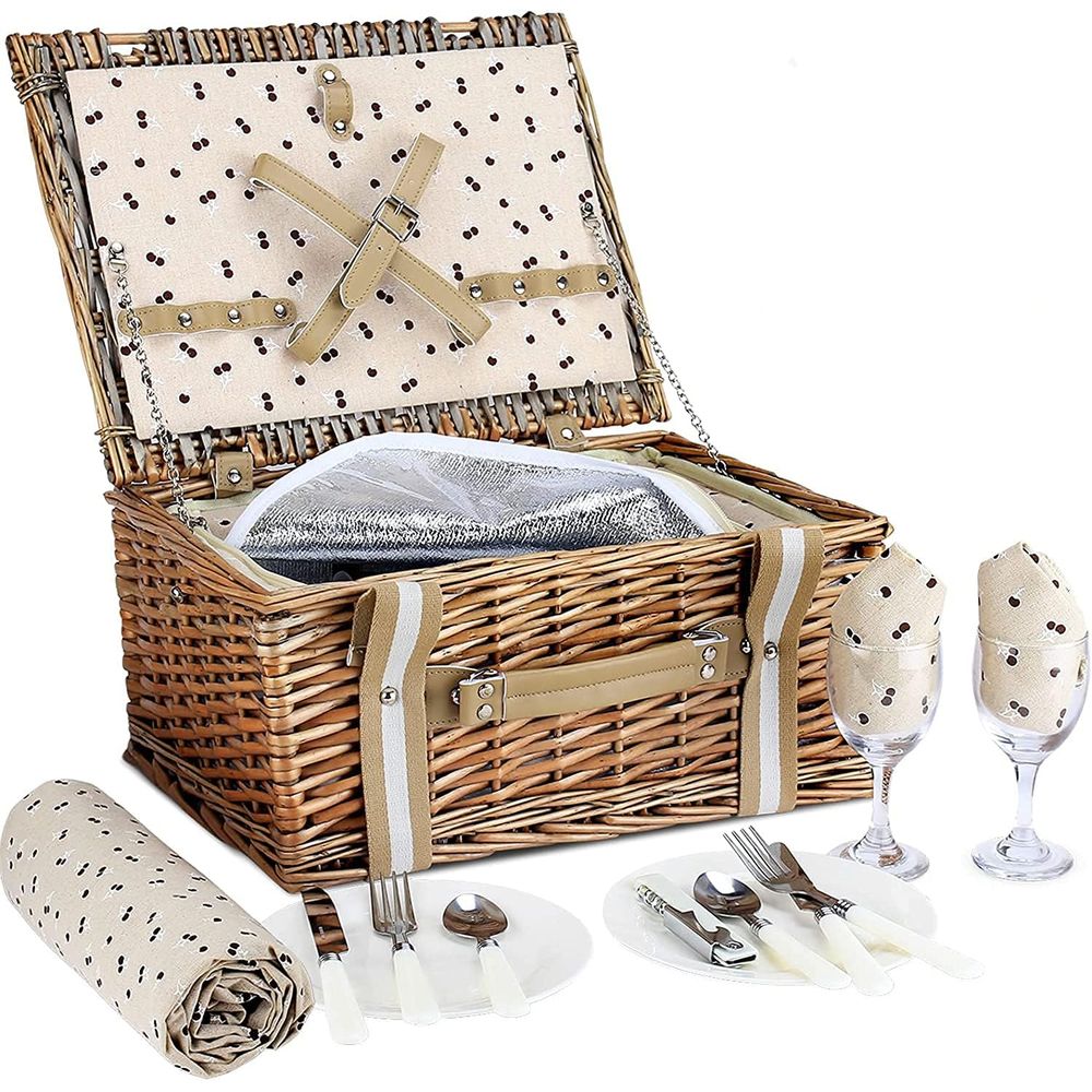 Picnic Basket Set for 2 with I - Outdoor Camping Set 리뷰 및 가격