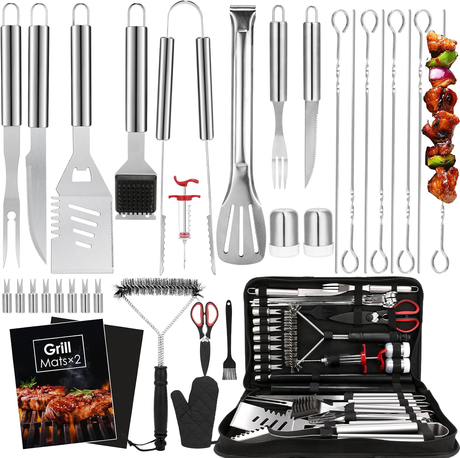 34Pcs BBQ Grilling Tools Set,  - Outdoor Camping Set 리뷰 및 가격