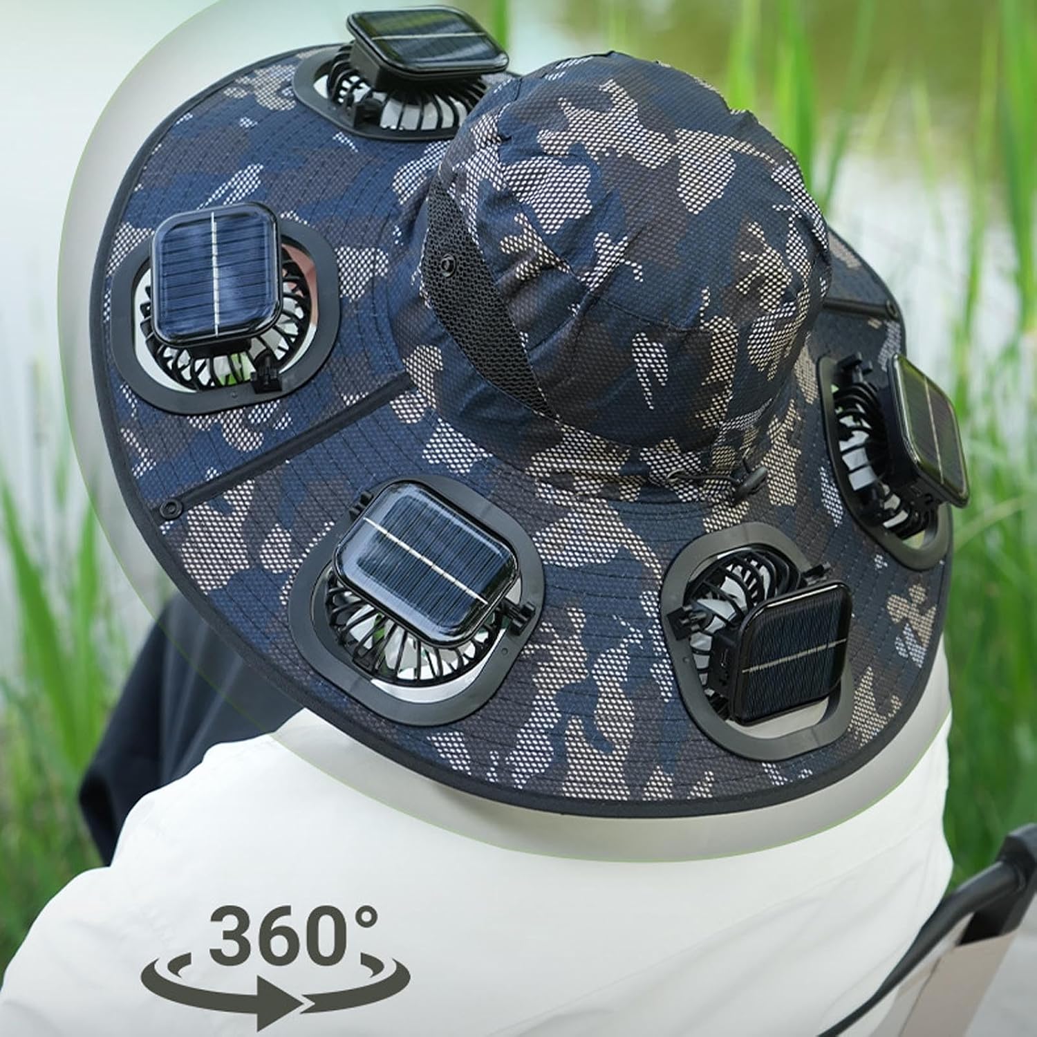 Hot 6 Fans Solar Fan Hat Breat - Outdoor Camping Ventilator 리뷰 및 가격