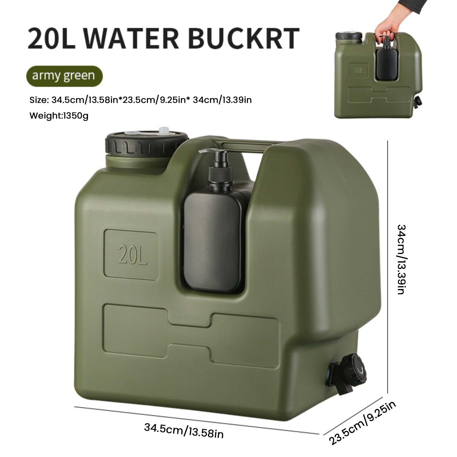 15/20L Portable Camping Water  - Outdoor Camping Water Jug 리뷰 및 가격
