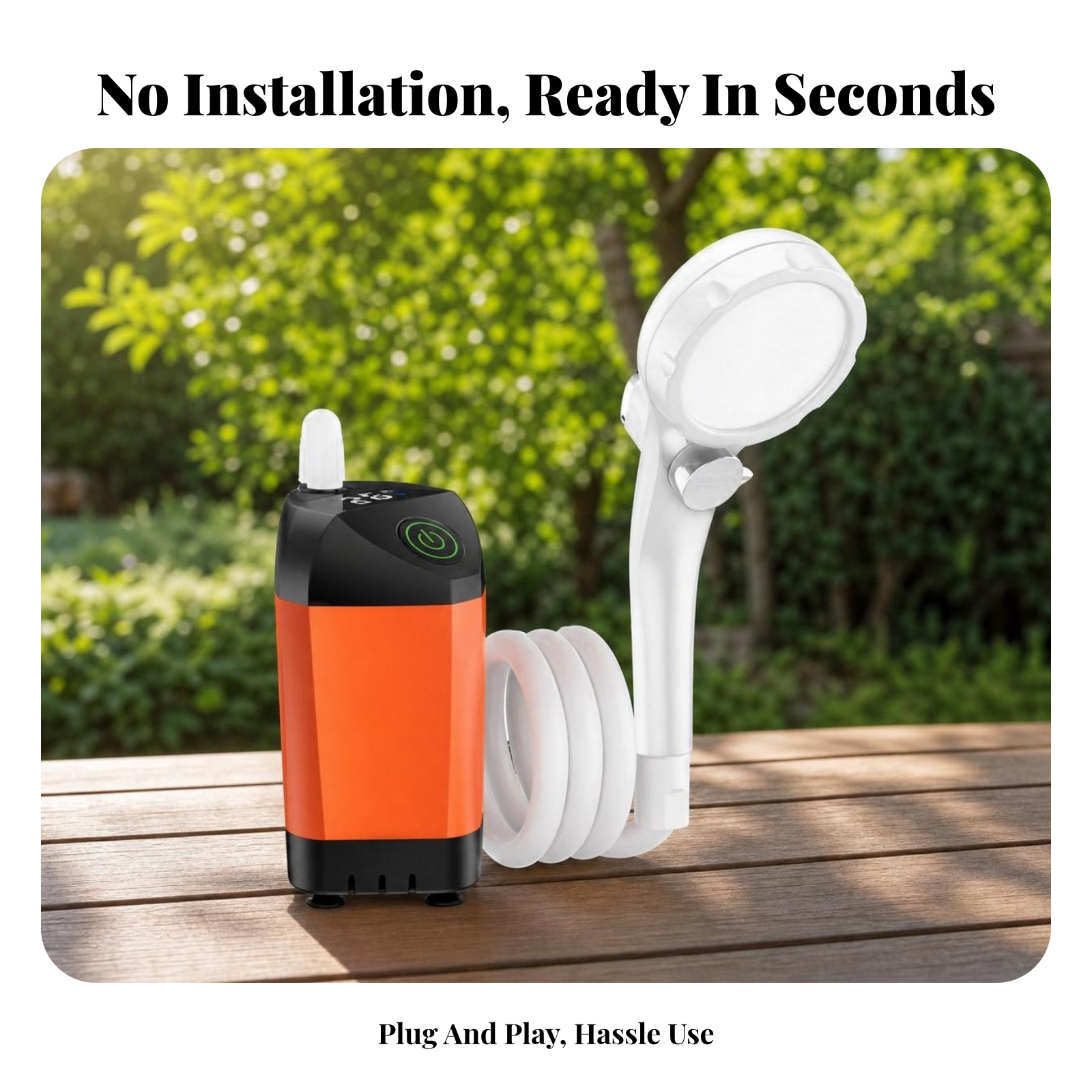Portable Shower USB Charging H - Outdoor Camping Set 리뷰 및 가격