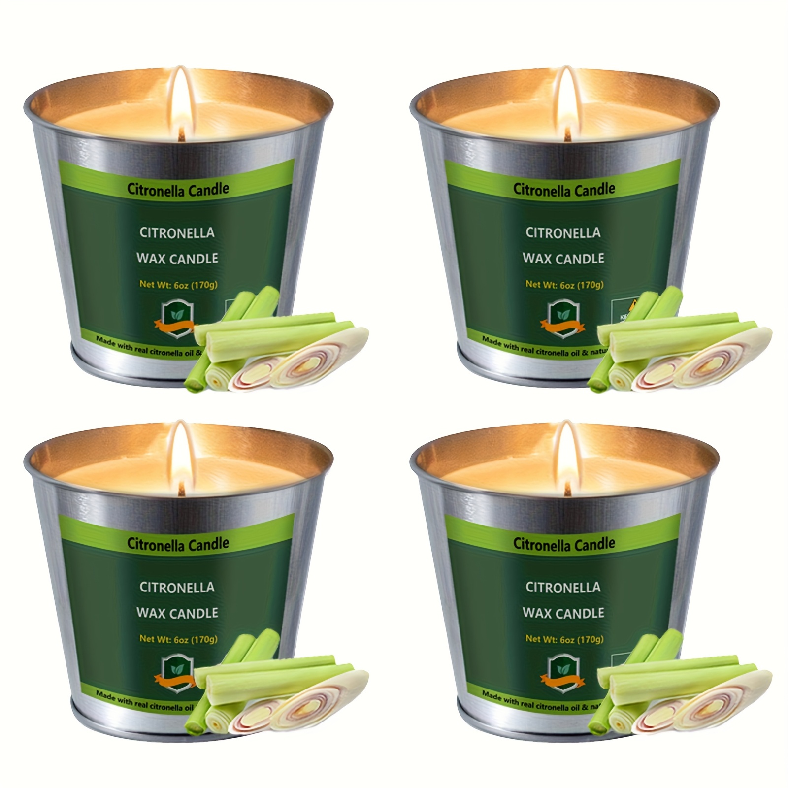 4pcs Citronella Candles Outdoo - Outdoor Camping Set 리뷰 및 가격