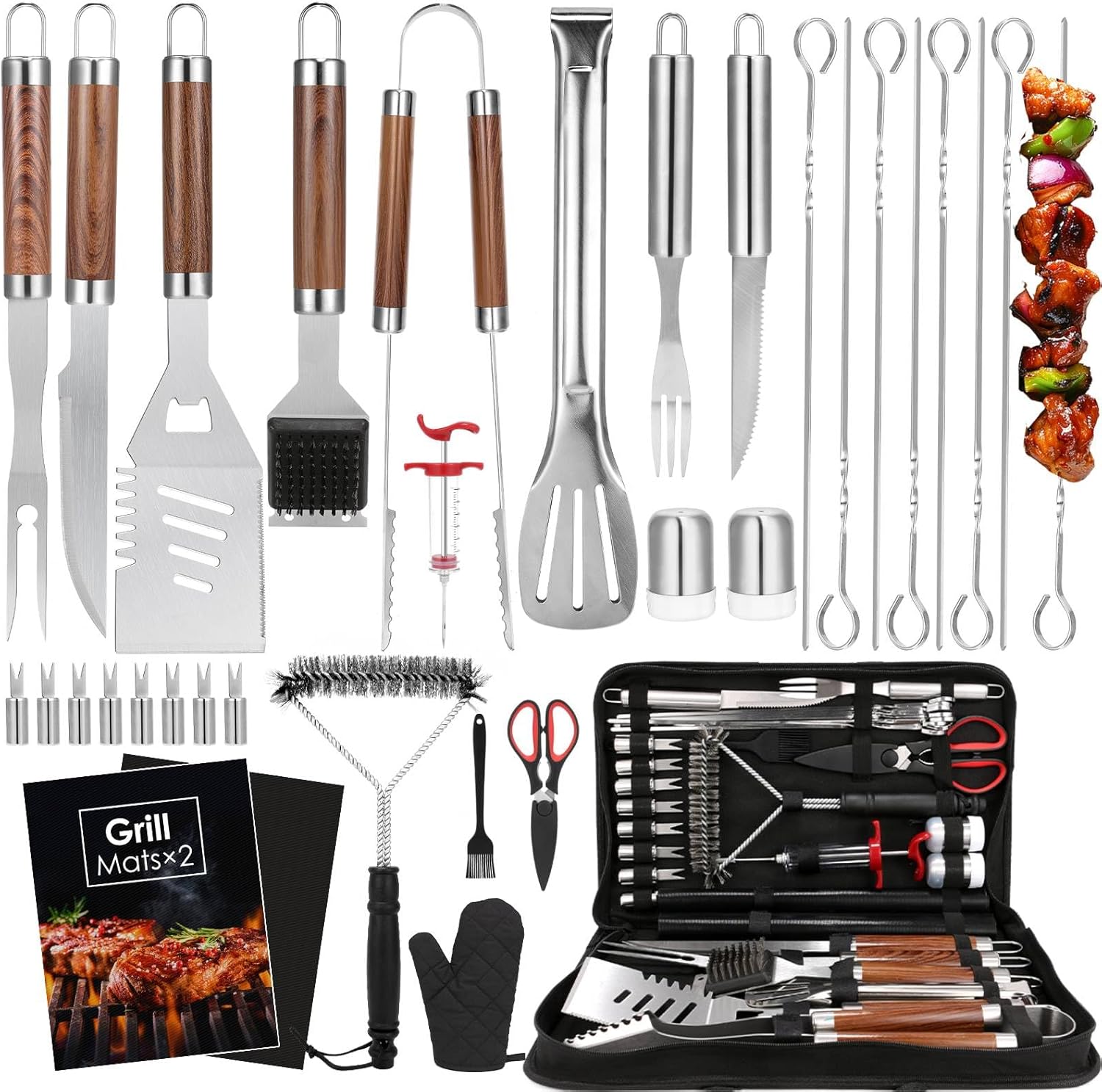 34Pcs Heavy Duty Grill Tools S - Camp Utensil Set 리뷰 및 가격