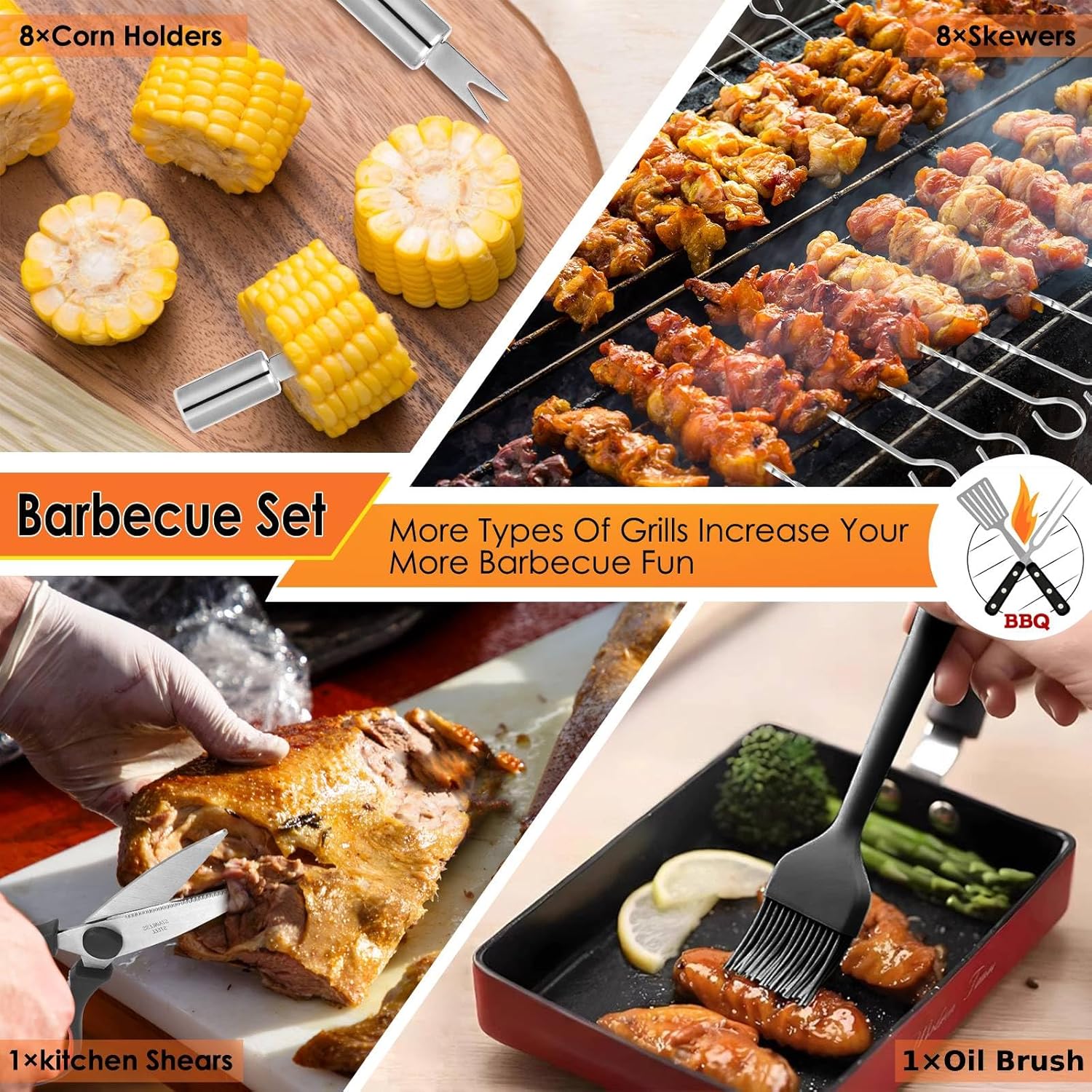 34Pcs Heavy Duty Grill Tools S - Camp Utensil Set 리뷰 및 가격