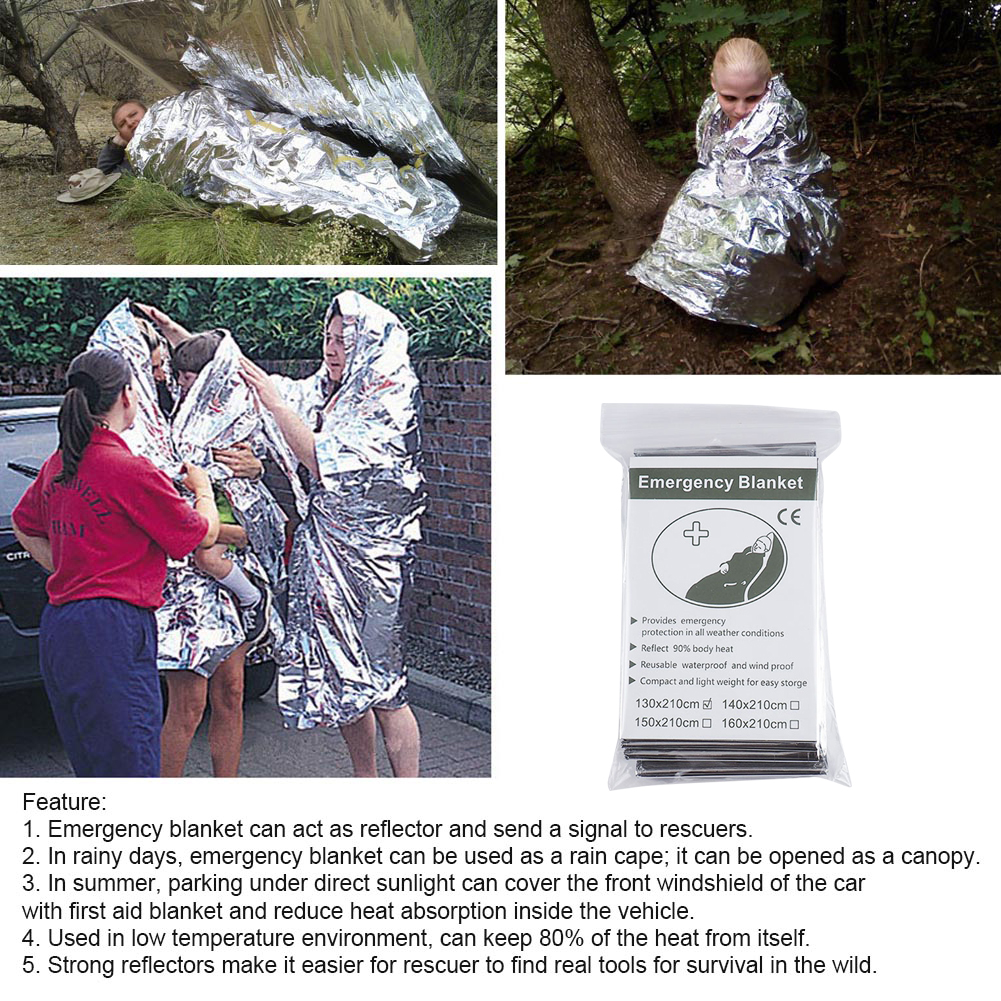 1-10PCS Emergency Thermal Blan - Outdoor Camping Mat Waterproof 리뷰 및 가격