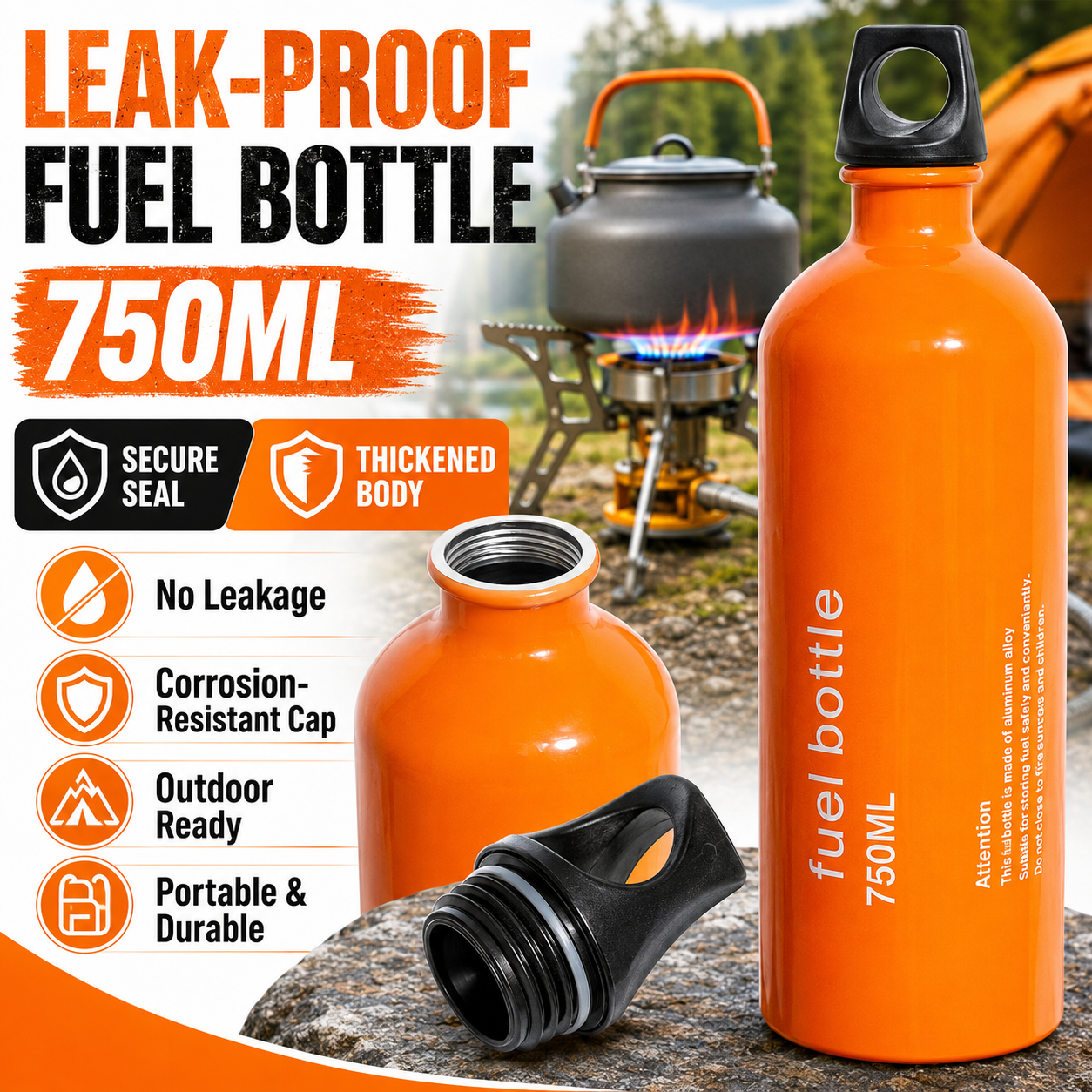 750ml Aluminum Fuel Bottle Cam - Outdoor Gas Camping Oven 리뷰 및 가격
