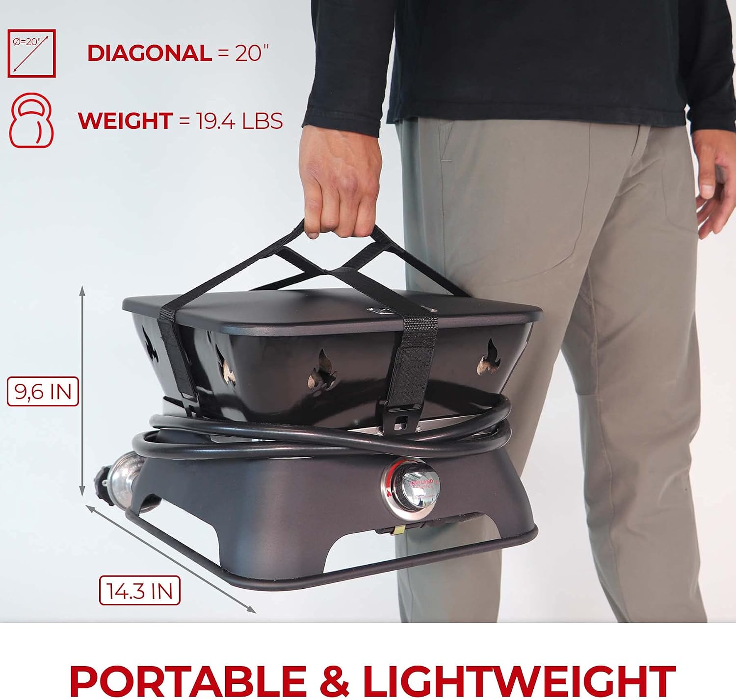 Portable Square Propane Fire P - Outdoor Camping Table 리뷰 및 가격