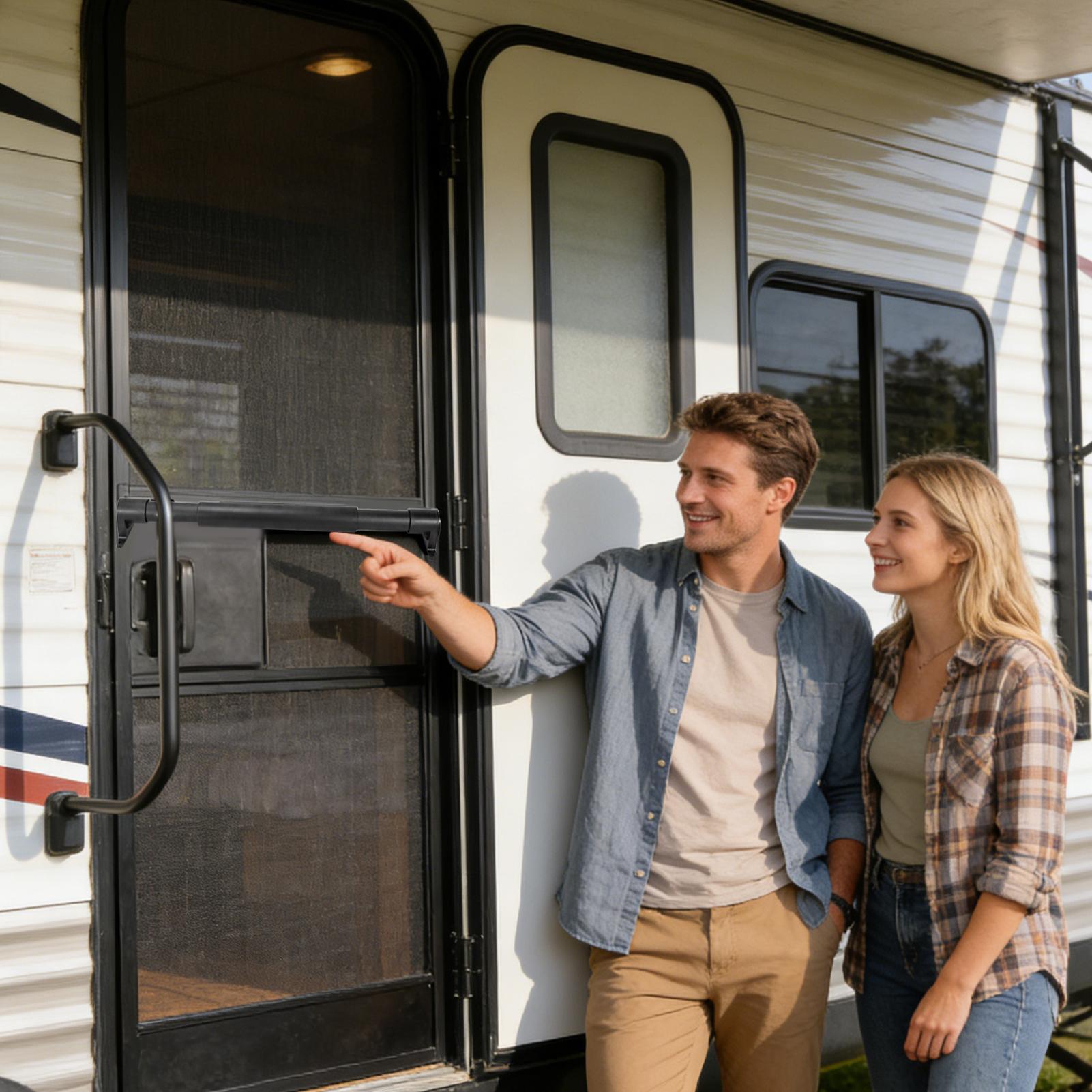 RV Screen Door Bar Adjustable  - Outdoor Camping Rental 리뷰 및 가격