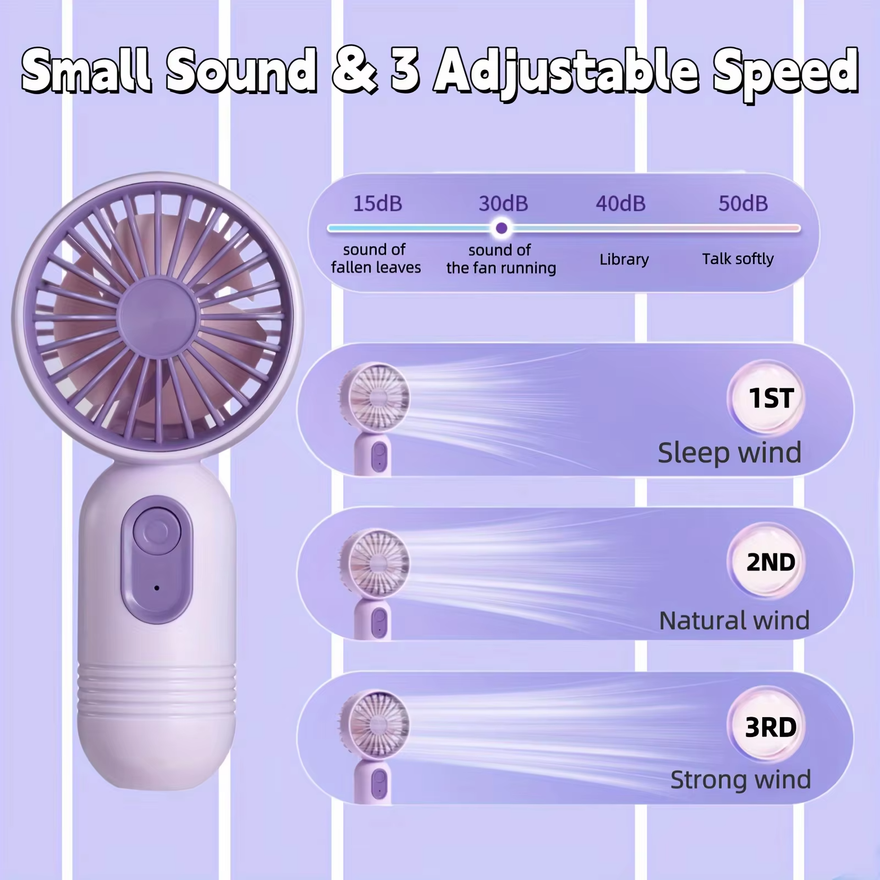 USB Mini Rechargeable Portable - Outdoor Camping Ventilator 리뷰 및 가격
