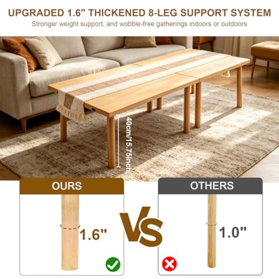 Wooden Folding Picnic Table -  - Outdoor Camping Table 리뷰 및 가격