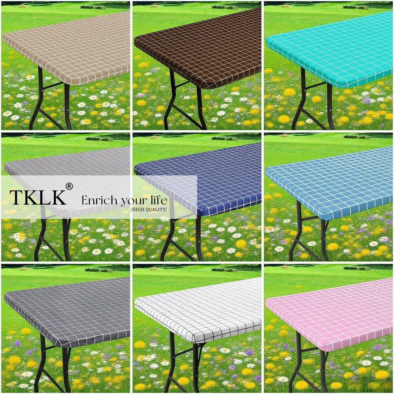 Rectangle Table Cloth, Elastic - Outdoor Camping Table 리뷰 및 가격