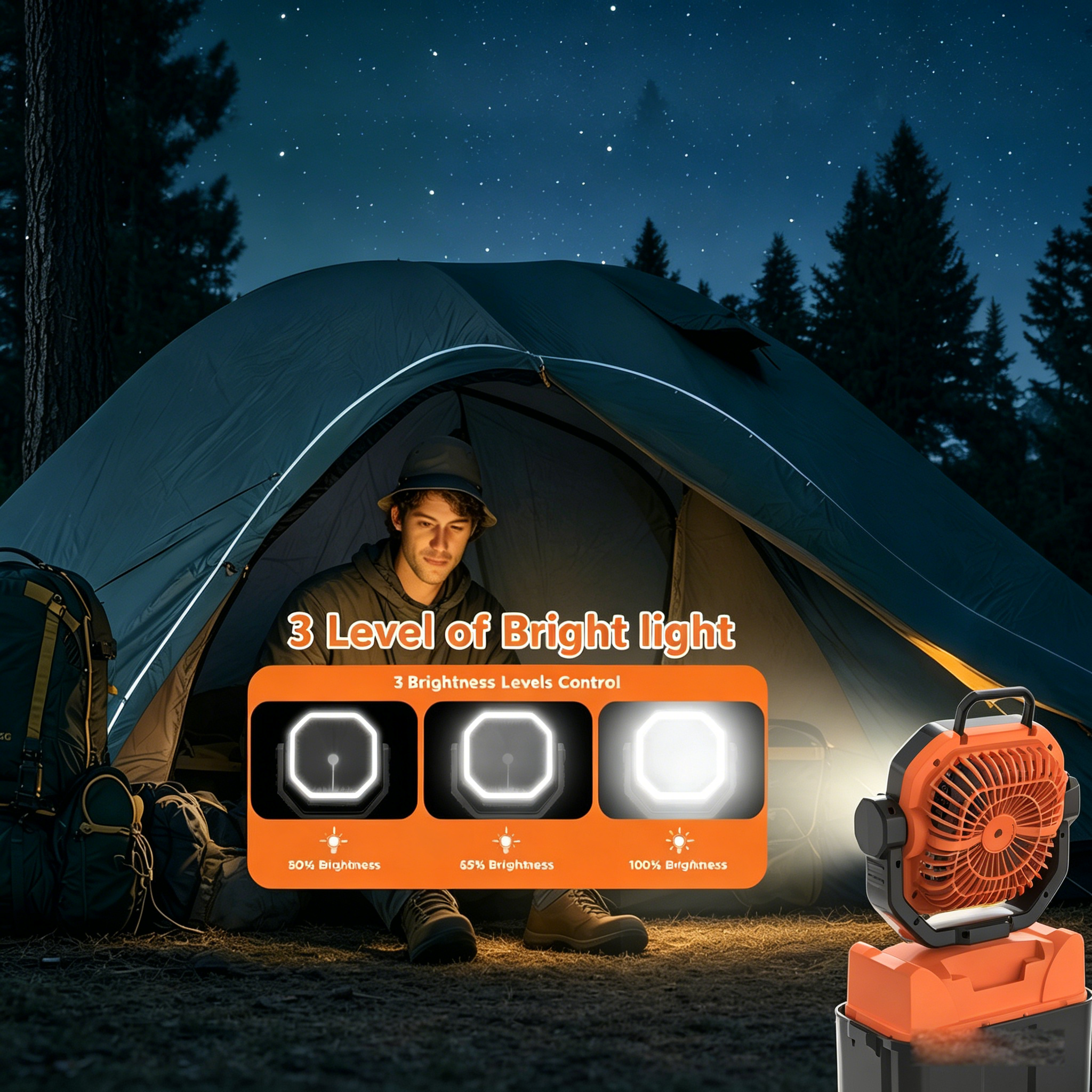 30000mAh Spray Camping Fan wit - Outdoor Camping Ventilator 리뷰 및 가격
