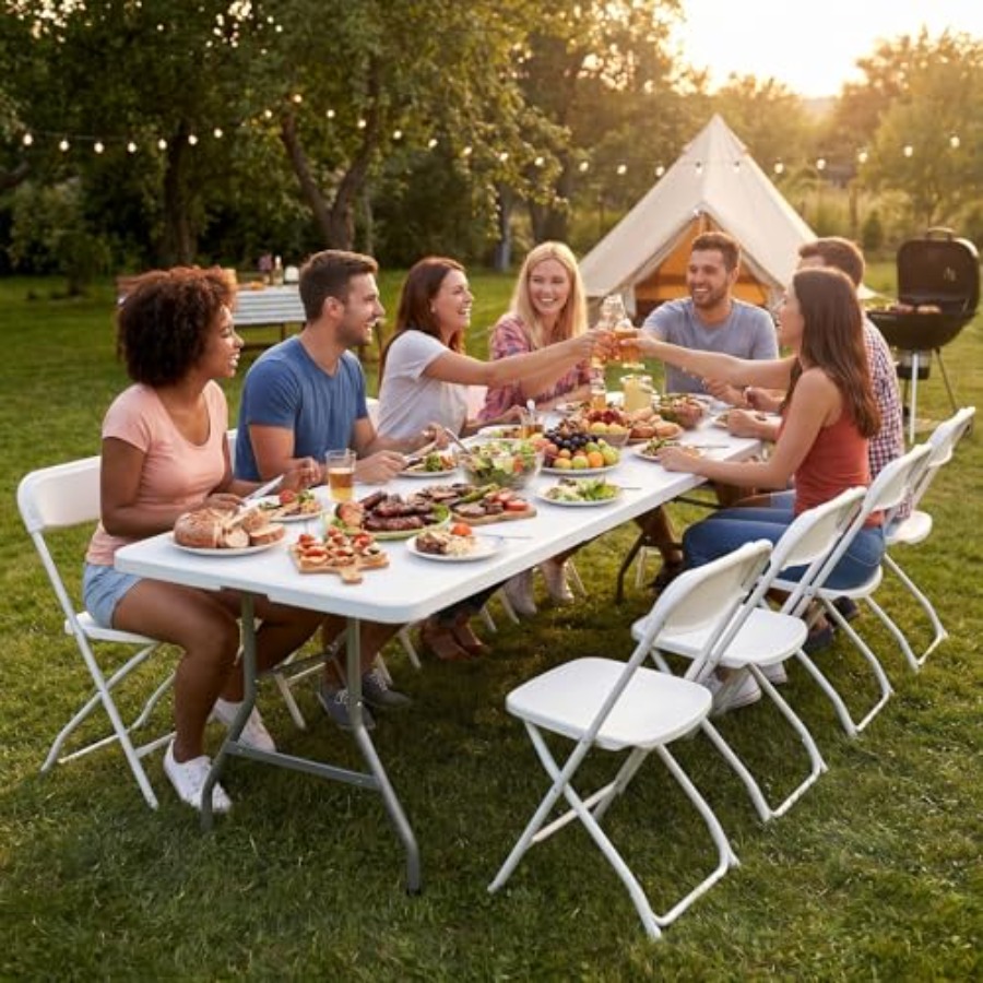 8 FT Folding Picnic Table 2 Pa - Outdoor Camping Table 리뷰 및 가격