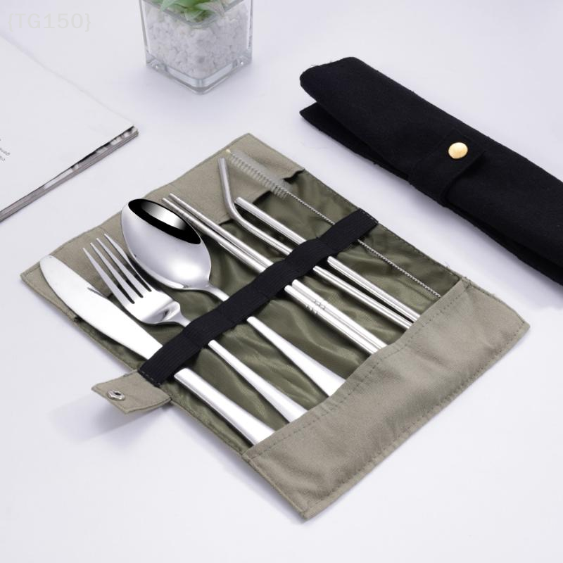 【TG150】8Pcs Portable Stainless - Camp Utensil Set 리뷰 및 가격