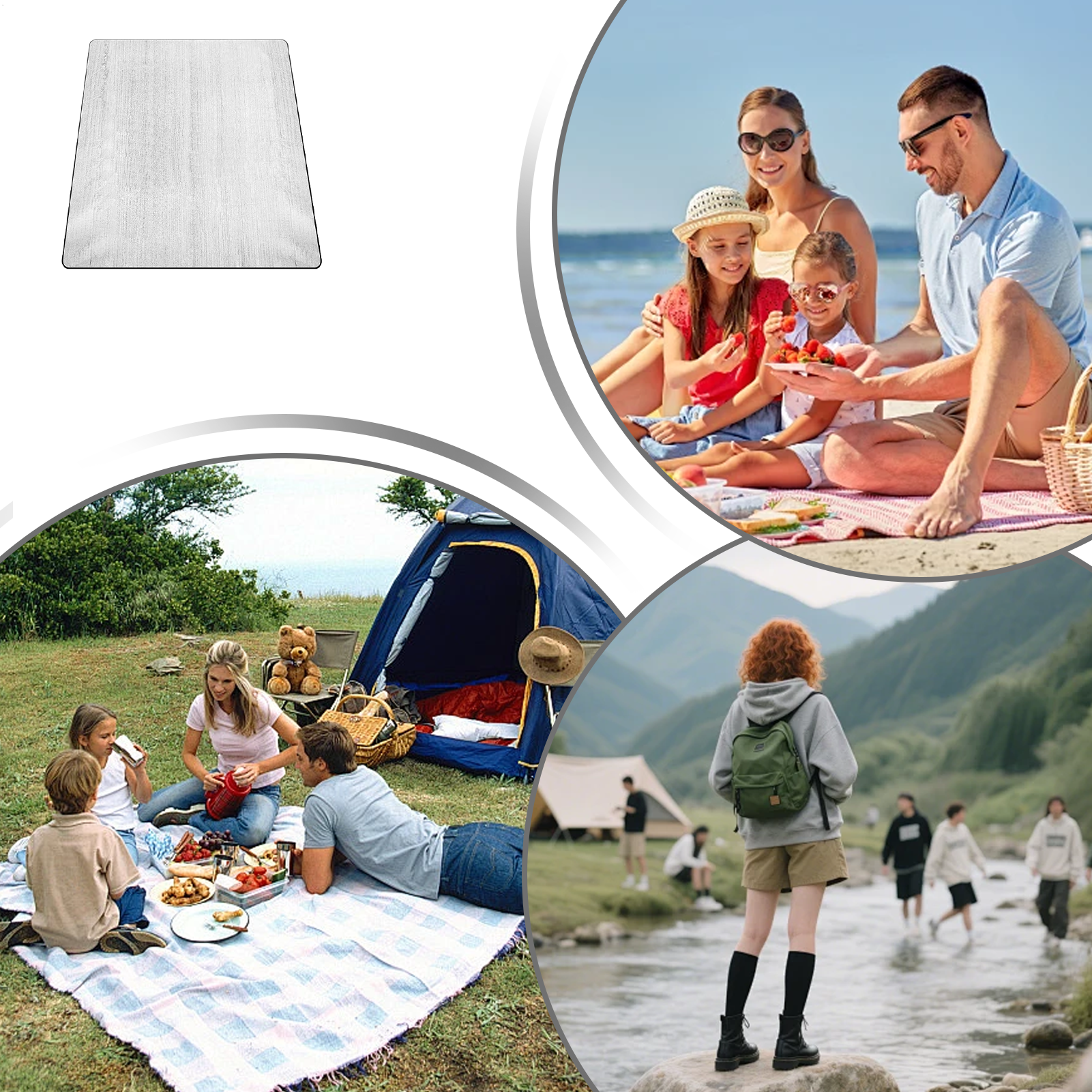 Sleeping Mat Camping 6.5x6.5ft - Outdoor Camping Mat Waterproof 리뷰 및 가격