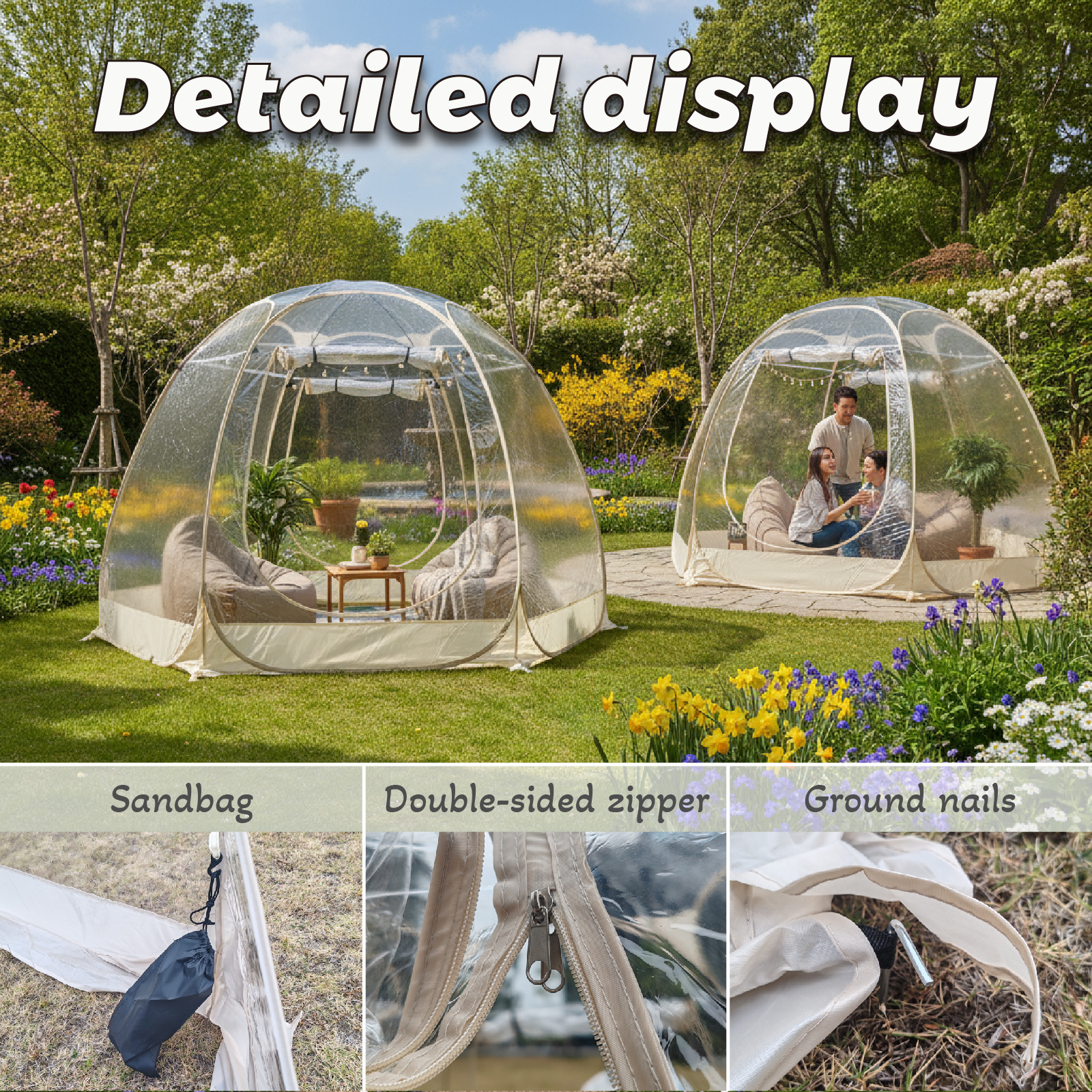 Large Quick-Set Bubble Tent Po - Outdoor Camping In Winter 리뷰 및 가격
