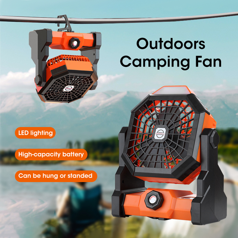 10000mAh Camping Fan with LED  - Outdoor Camping Ventilator 리뷰 및 가격