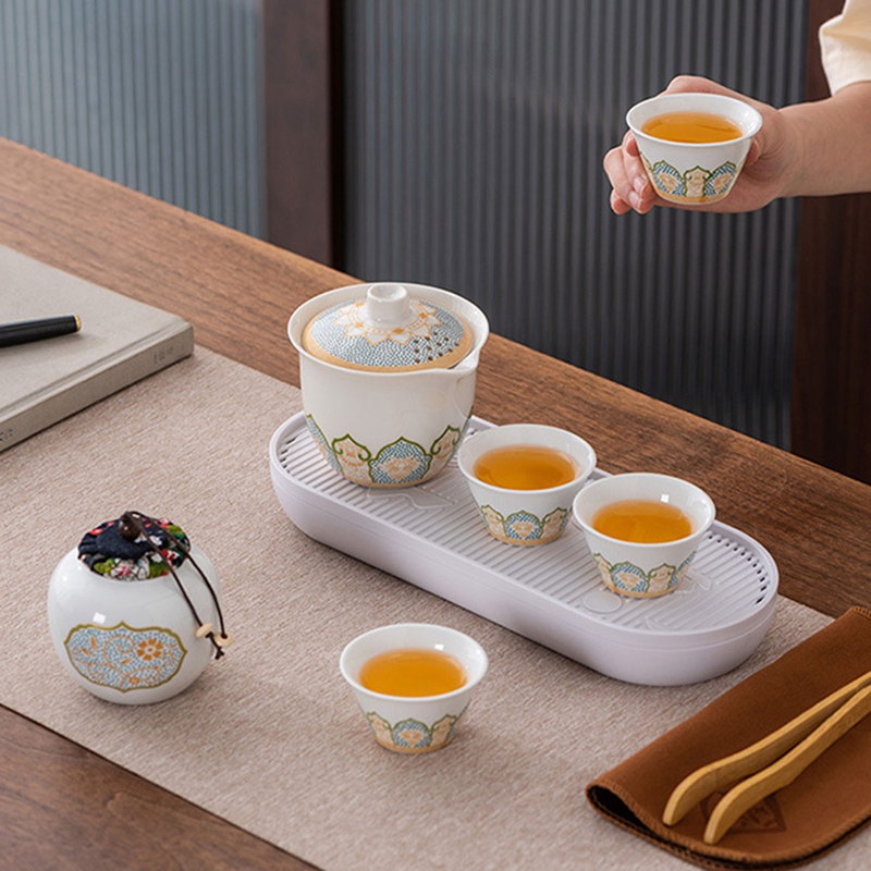Ceramic Art Tea Set Travel Tea - Outdoor Camping Set 리뷰 및 가격