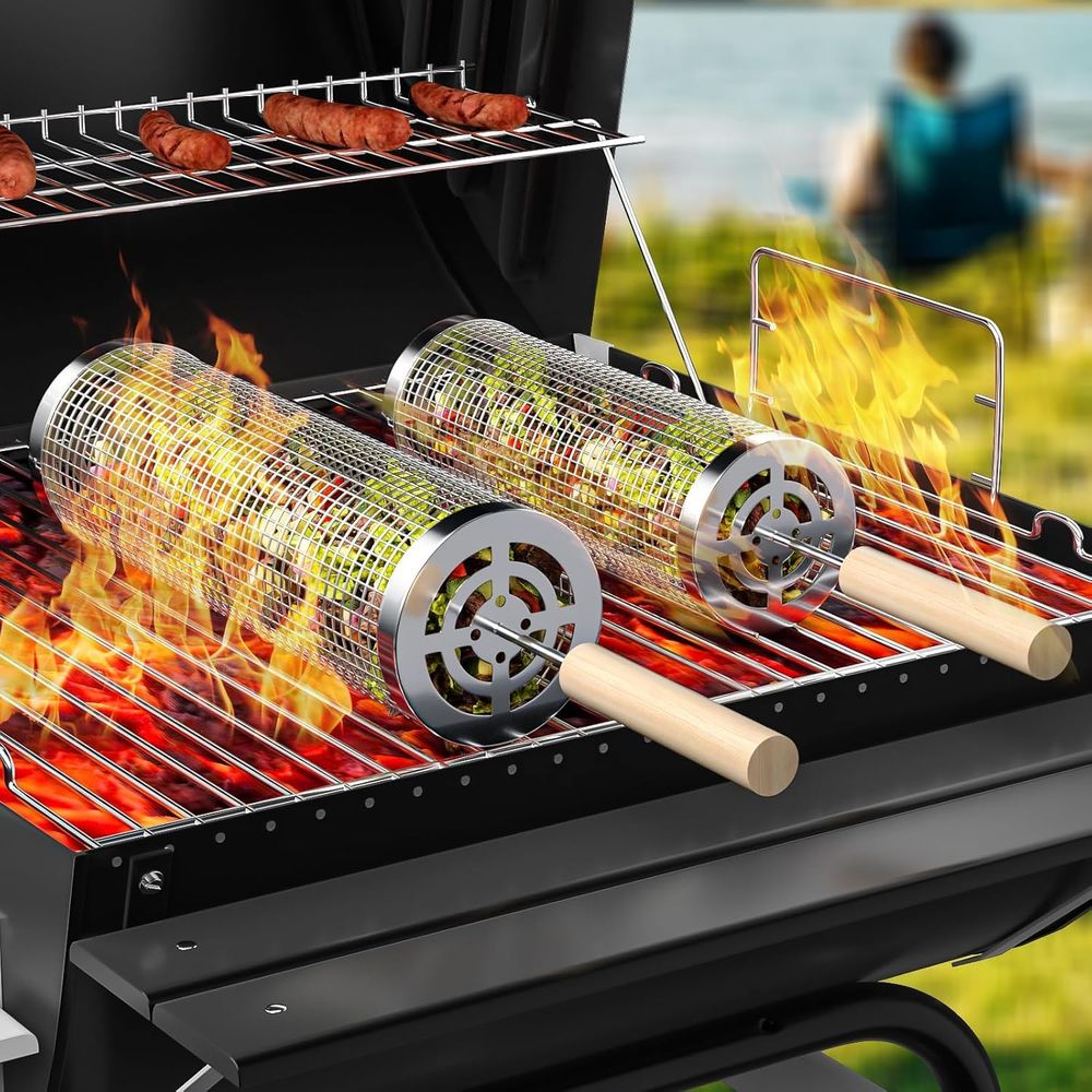 Set of 2 Stainless Steel BBQ G - Outdoor Camping Set 리뷰 및 가격
