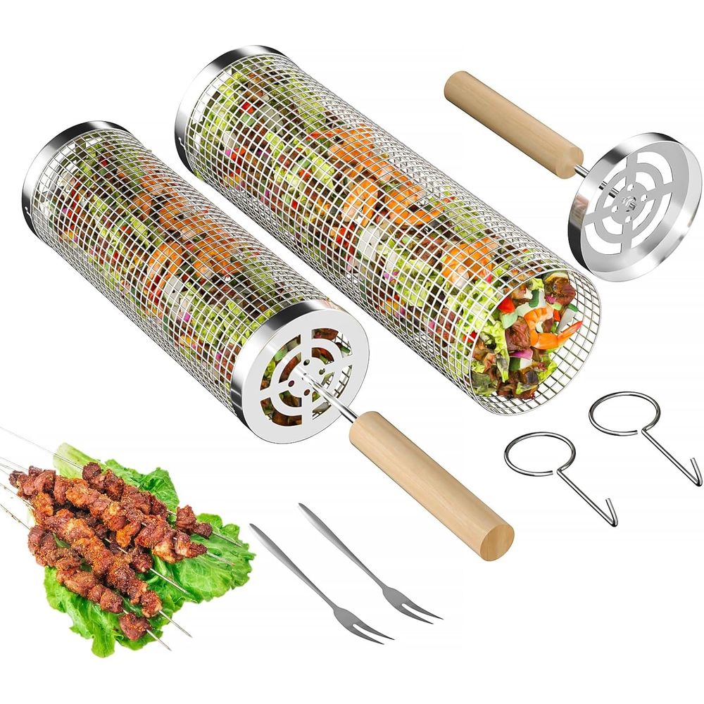 Set of 2 Stainless Steel BBQ G - Outdoor Camping Set 리뷰 및 가격
