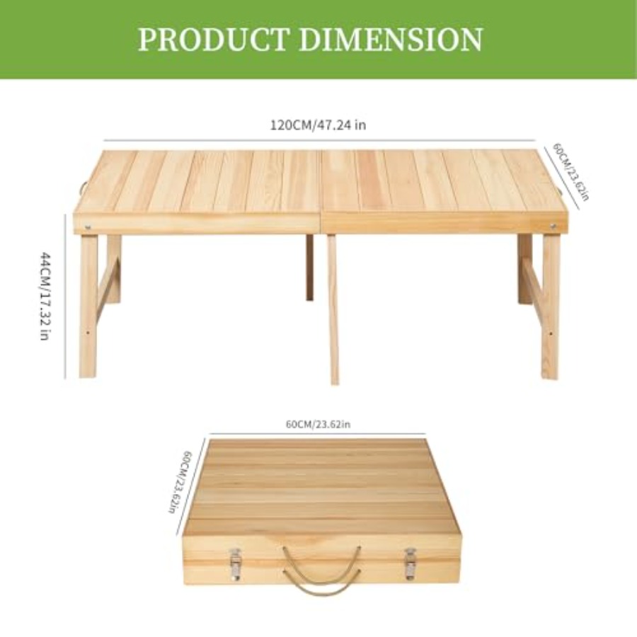 Foldable Boho Wooden Picnic Ta - Outdoor Camping Table 리뷰 및 가격