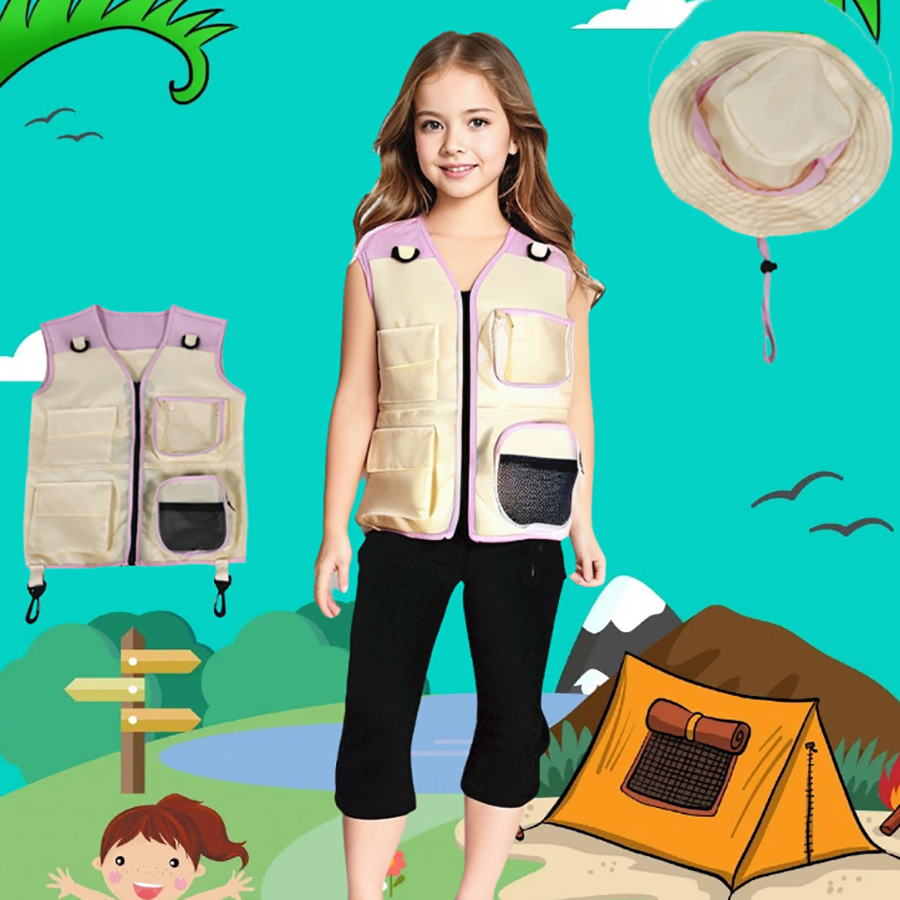Children Explorer Vest Hat Sui - Outdoor Camping Activities For Kids 리뷰 및 가격