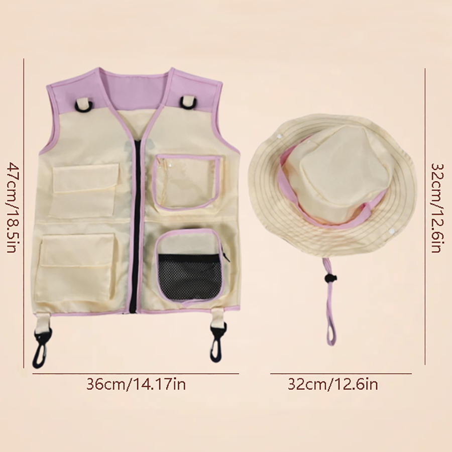 Children Explorer Vest Hat Sui - Outdoor Camping Activities For Kids 리뷰 및 가격