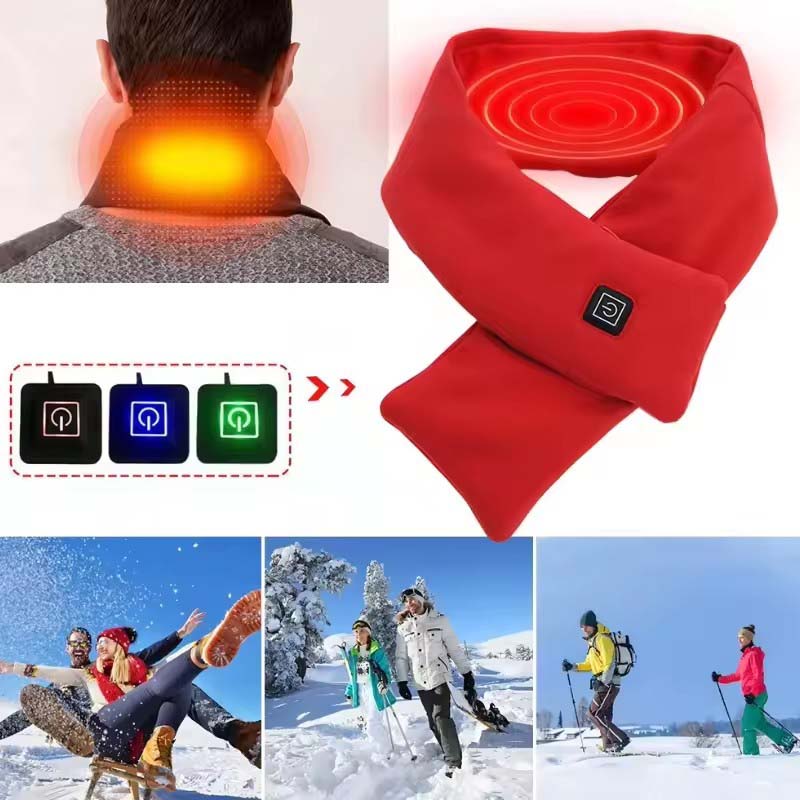 USB Women Men Heating Scarf Te - Outdoor Camping In Winter 리뷰 및 가격