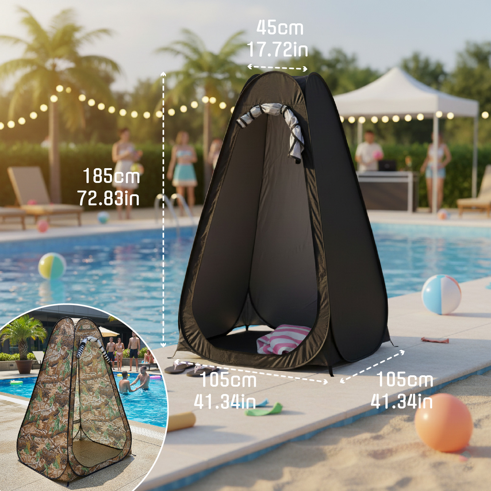 Portable Pop-Up Privacy Tent f - Outdoor Camping Toilet Tent 리뷰 및 가격