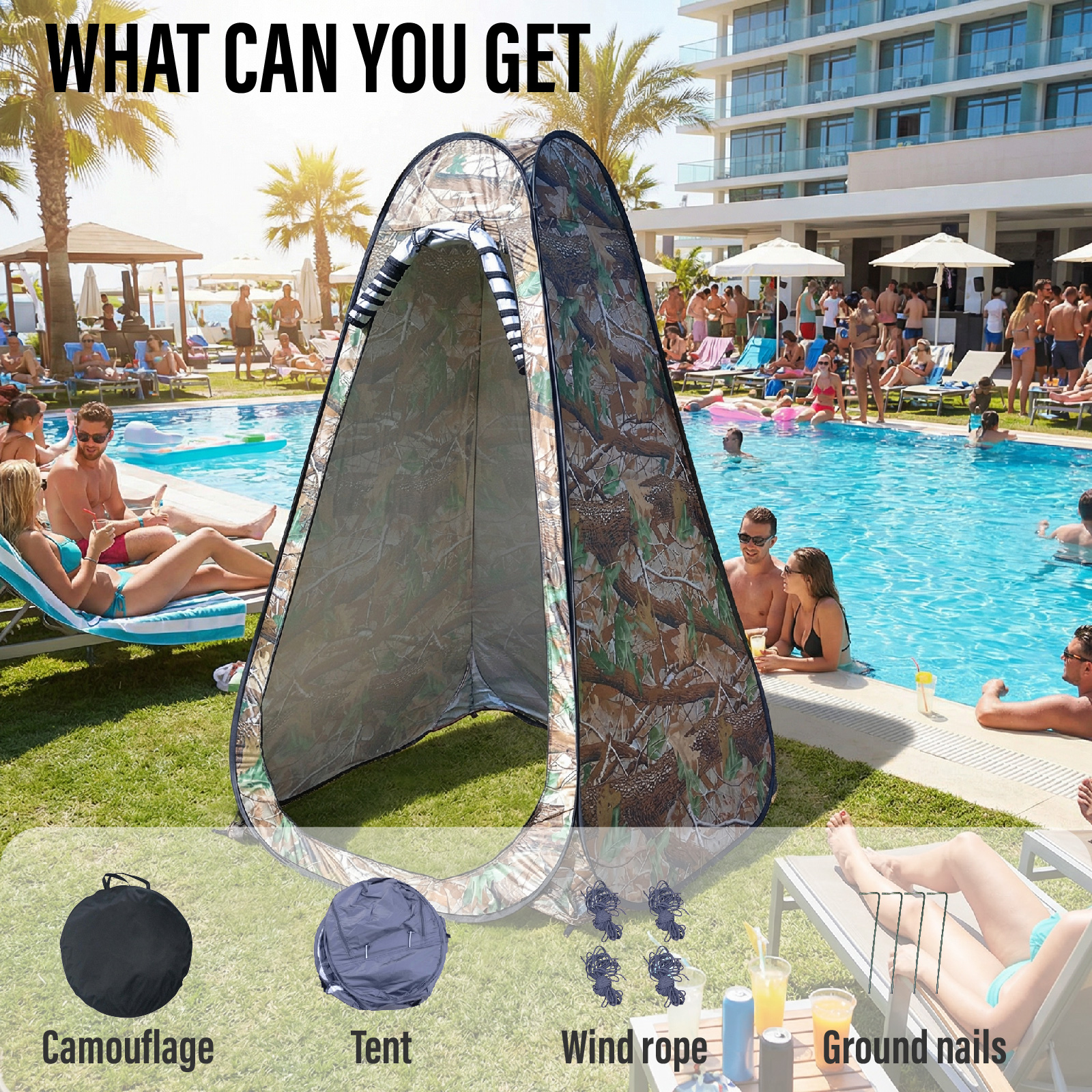 Portable Pop-Up Privacy Tent f - Outdoor Camping Toilet Tent 리뷰 및 가격