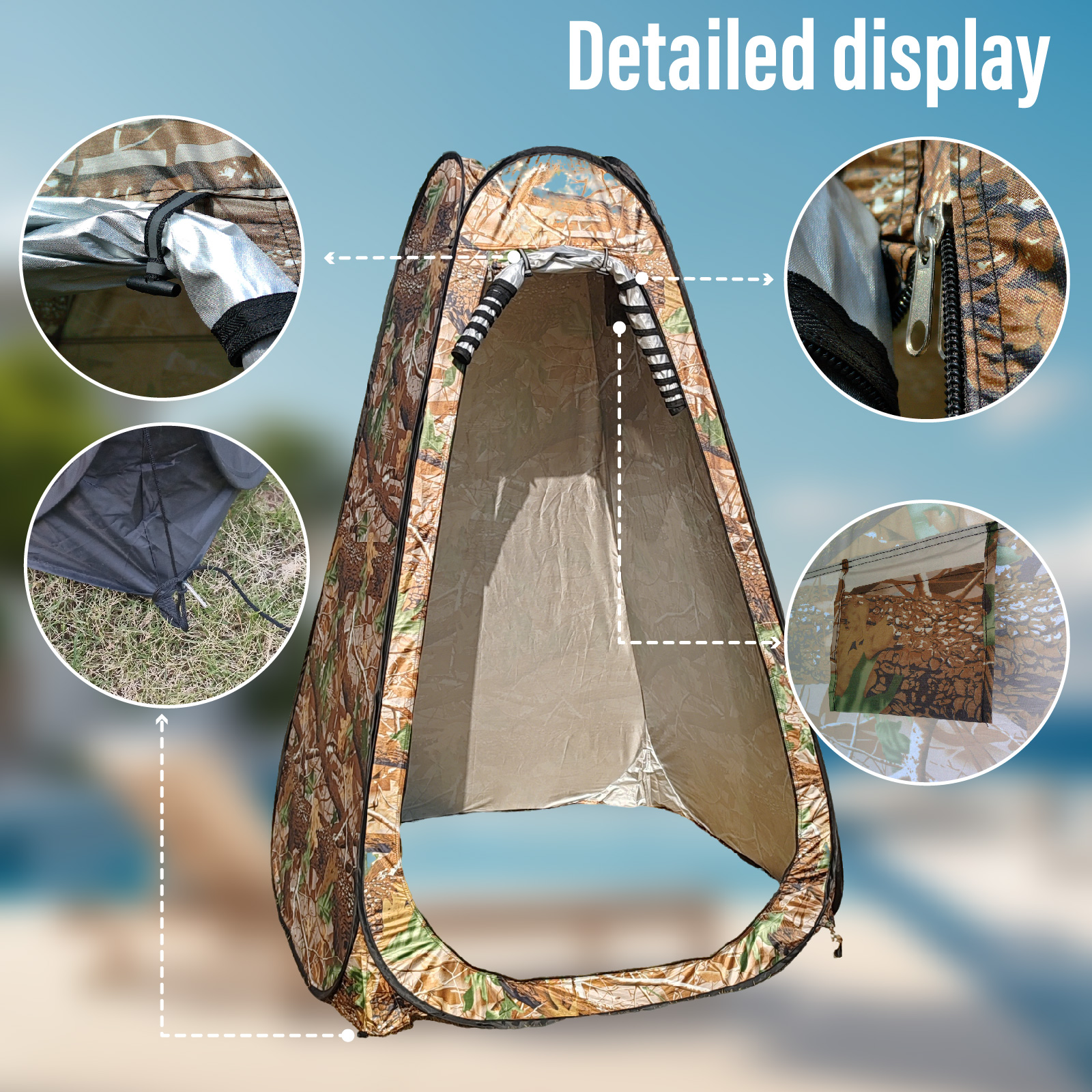 Portable Pop-Up Privacy Tent f - Outdoor Camping Toilet Tent 리뷰 및 가격