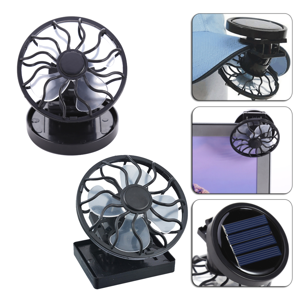 Mini Clip-on Solar Energy Fan  - Outdoor Camping Ventilator 리뷰 및 가격