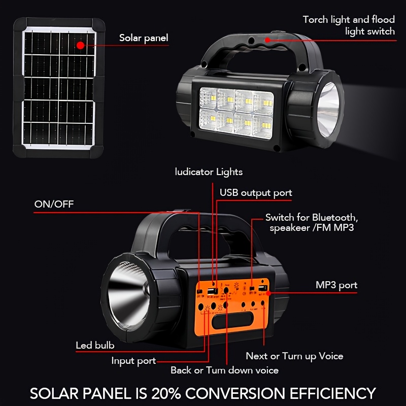 Solar Rechargeable Camping Lig - Outdoor Camping Light Portable 리뷰 및 가격
