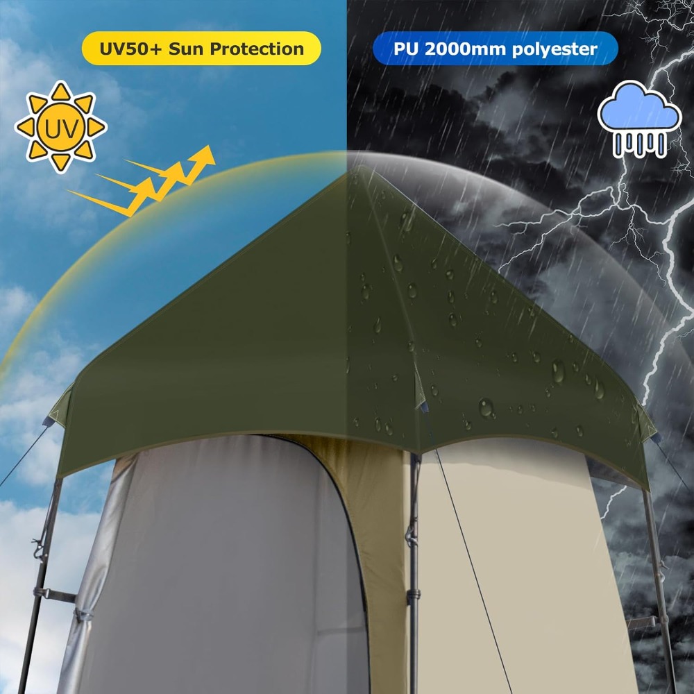 6.9 FT Portable Camping Shower - Outdoor Camping Toilet Tent 리뷰 및 가격