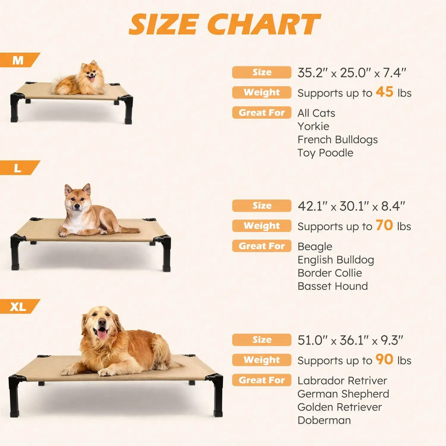 Upgraded Elevated Dog Bed- Por - Outdoor Camping Dog Bed 리뷰 및 가격