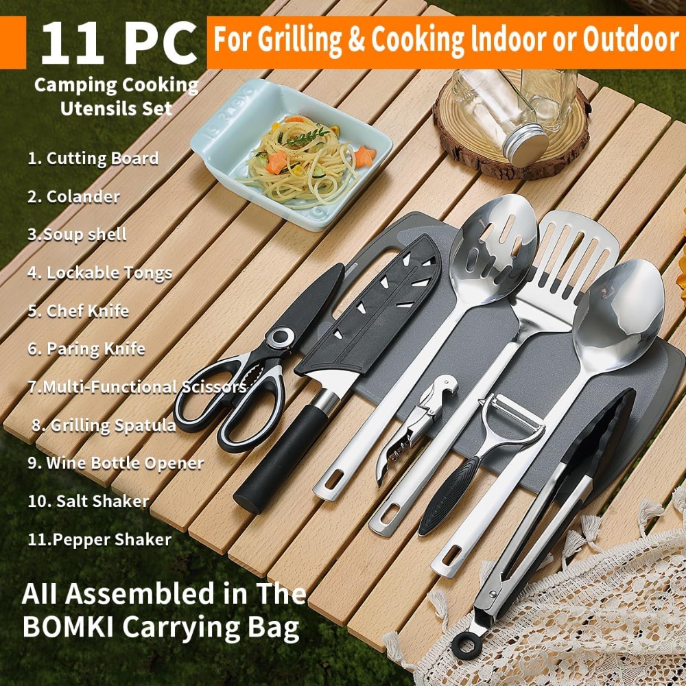 Camping Cooking Utensil Set 10 - Camp Utensil Set 리뷰 및 가격