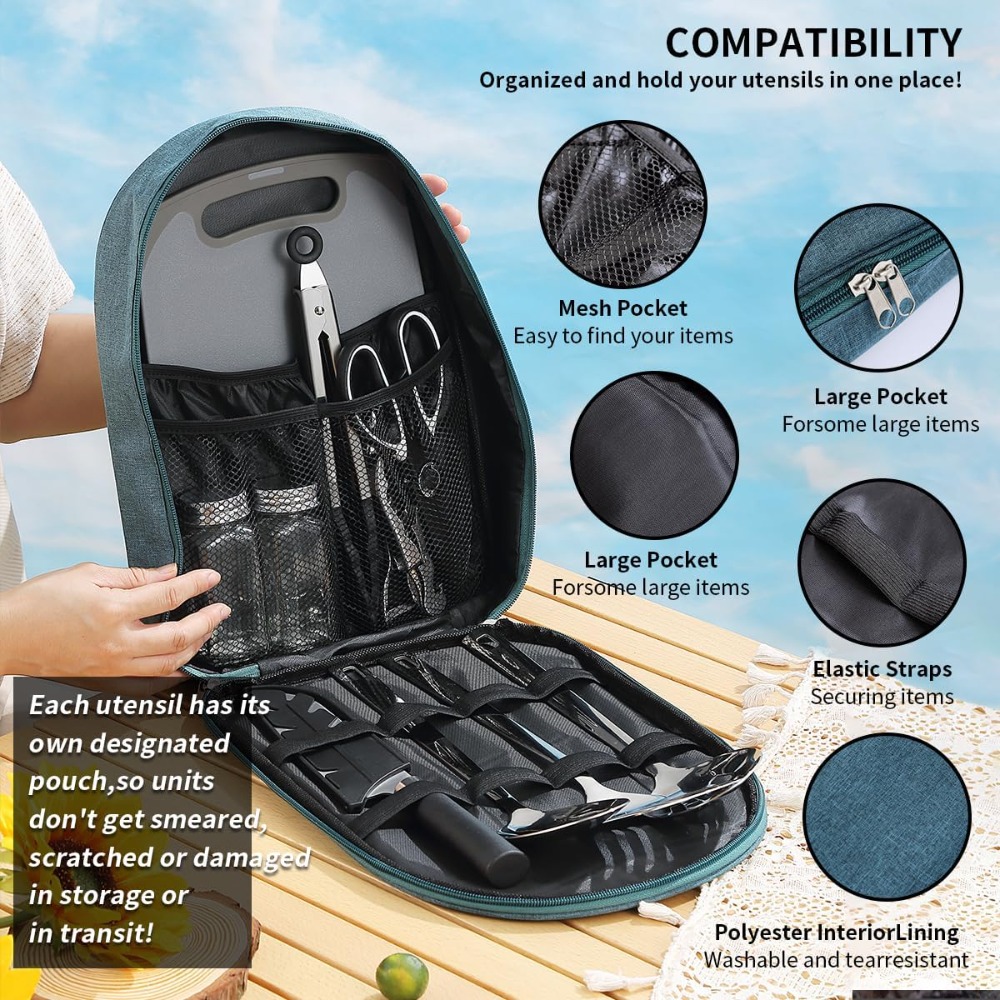 Camping Cooking Utensil Set 10 - Camp Utensil Set 리뷰 및 가격