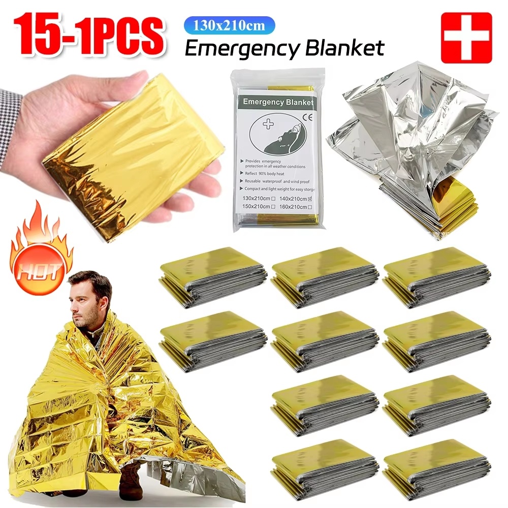 15-1Pcs Emergency Thermal Blan - Outdoor Camping Mat Waterproof 리뷰 및 가격