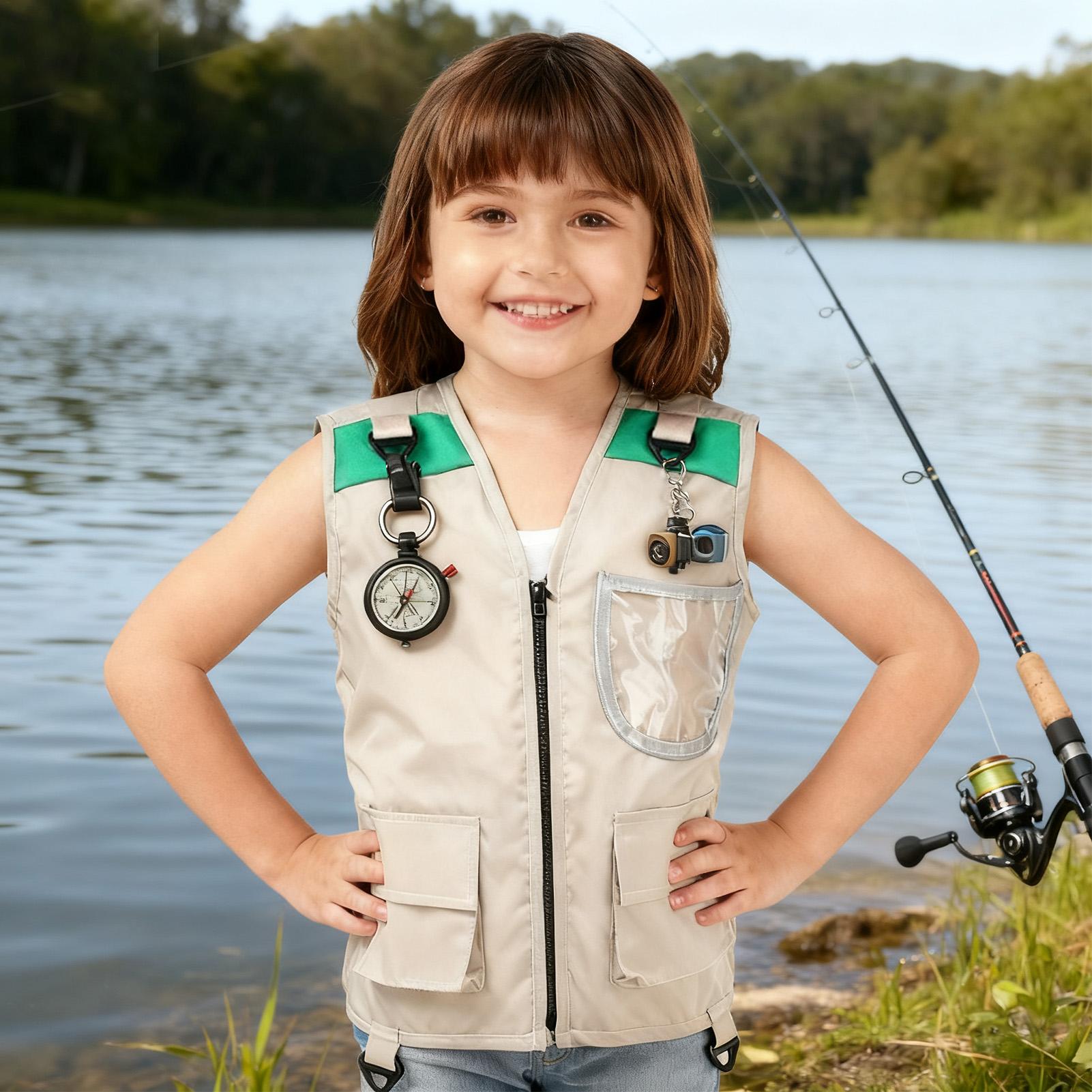 Kids Cargo Vest Sleeveless Cos - Outdoor Camping Activities For Kids 리뷰 및 가격