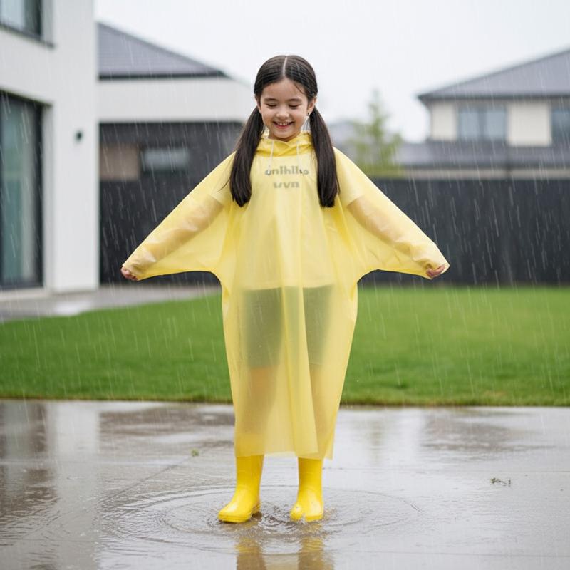 Disposable Long Kids Raincoat  - Outdoor Camping Activities For Kids 리뷰 및 가격